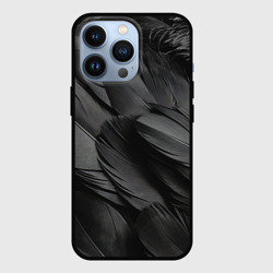 Чехол для iPhone 13 Pro Черные перья ворона