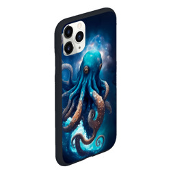 Чехол для iPhone 11 Pro Max матовый Космический осьминог в туманности - фото 2