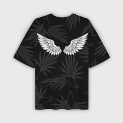 Мужская футболка oversize 3D Крылья ангелов