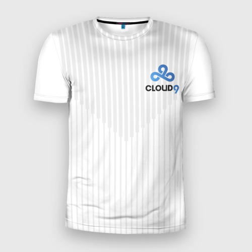 Мужская футболка 3D Slim Cloud9 white, цвет 3D печать