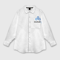 Женская рубашка oversize 3D Cloud9 white