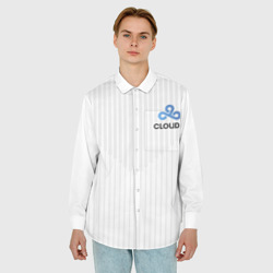 Мужская рубашка oversize 3D Cloud9 white - фото 2