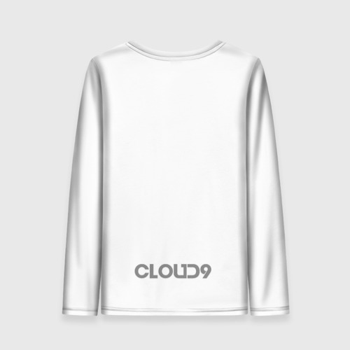 Женский лонгслив 3D Cloud9 white, цвет 3D печать - фото 2