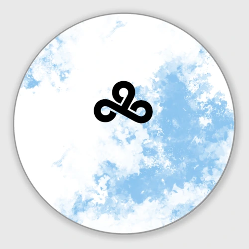 Круглый коврик для мышки Cloud9 Облачный