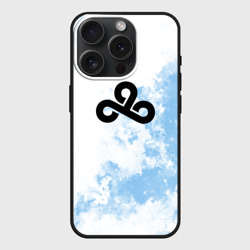 Чехол силиконовый для Apple iPhone 15 Pro матовый Cloud9 Облачный
