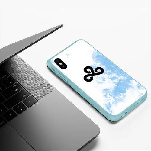 Чехол для iPhone XS Max матовый Cloud9 Облачный, цвет мятный - фото 5