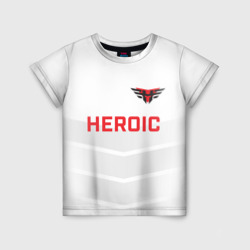 Детская футболка 3D Heroic white