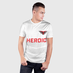 Мужская футболка 3D Slim Heroic white - фото 2