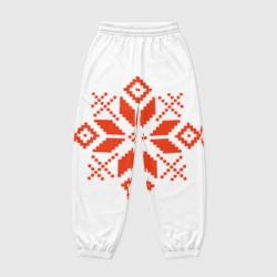 Женские джоггеры оверсайз 3D Удмуртский узор