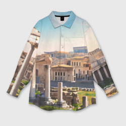 Женская рубашка oversize 3D Руины Рима