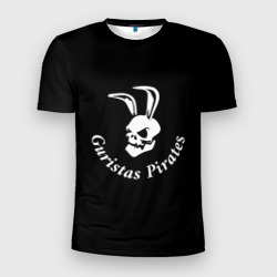 Мужская футболка 3D Slim Guristas pirates black