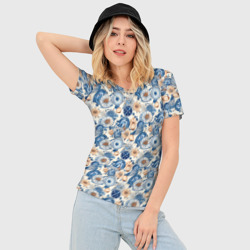 Женская футболка 3D Slim Морской компас - фото 2