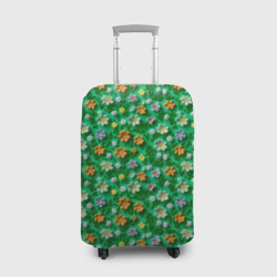 Чехол для чемодана 3D Объемные летние цветы
