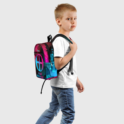 Детский рюкзак 3D Blue Exorcist - neon gradient - фото 2