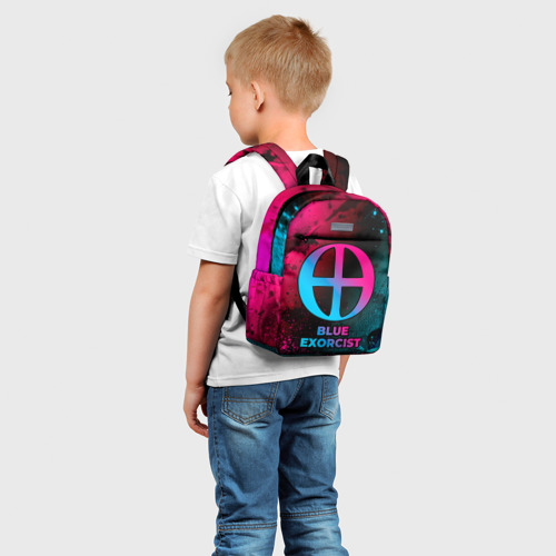 Детский рюкзак 3D Blue Exorcist - neon gradient - фото 3