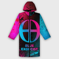 Мужской дождевик 3D Blue Exorcist - neon gradient