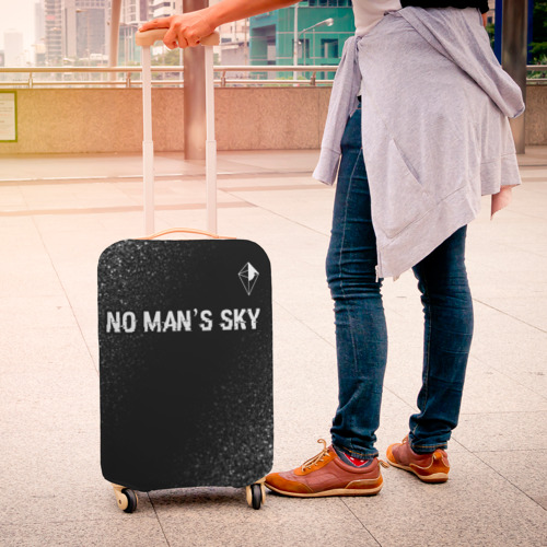 Чехол для чемодана 3D No Man's Sky glitch на темном фоне: символ сверху, цвет 3D печать - фото 4