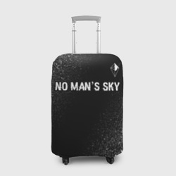 Чехол для чемодана 3D No Man's Sky glitch на темном фоне: символ сверху