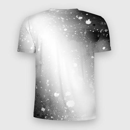 Мужская футболка 3D Slim Hitman glitch на светлом фоне: символ сверху, цвет 3D печать - фото 2