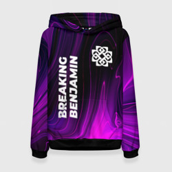 Женская толстовка 3D Breaking Benjamin violet plasma