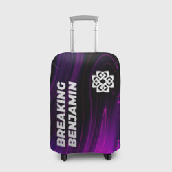 Чехол для чемодана 3D Breaking Benjamin violet plasma