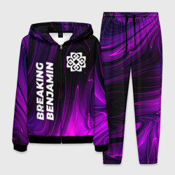 Мужской костюм 3D Breaking Benjamin violet plasma