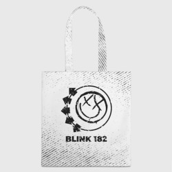 Шоппер 3D Blink 182 с потертостями на светлом фоне