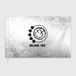 Флаг 3D Blink 182 с потертостями на светлом фоне