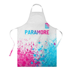 Фартук 3D Paramore neon gradient style: символ сверху