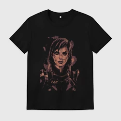 Мужская футболка хлопок Commander Shepard