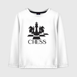 Детский лонгслив хлопок Chess play