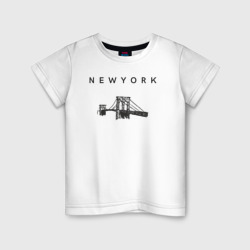 Детская футболка хлопок Бруклинский мост