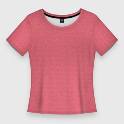 Женская футболка 3D Slim Текстура коралловый волны рябь