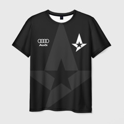 Мужская футболка 3D Форма Astralis black