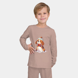 Детская пижама с лонгсливом хлопок Лучший друг - бигль - фото 2