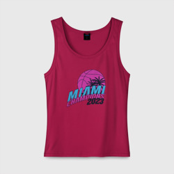 Женская майка хлопок Miami champions 2023