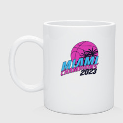 Кружка керамическая Miami champions 2023