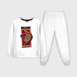 Детская пижама с лонгсливом хлопок Miami Heat shot