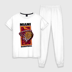 Женская пижама хлопок Miami Heat shot