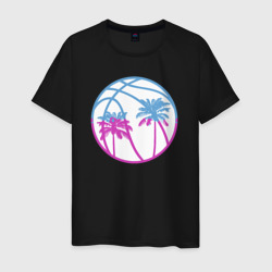 Miami beach – Мужская футболка хлопок с принтом купить со скидкой в -20%