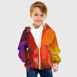 Детская куртка 3D Красно-оранжевый камень - фото 2