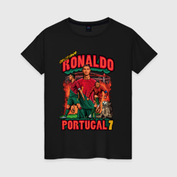 Женская футболка хлопок Криштиану Роналду Португалия 7