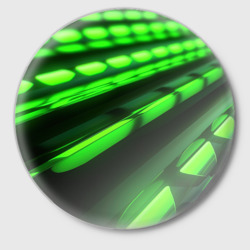 Значок Green neon abstract