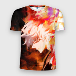 Мужская футболка 3D Slim Габимару в цветном огне