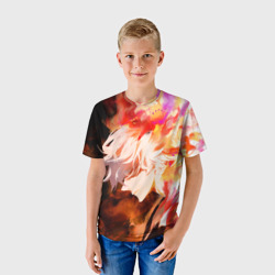Детская футболка 3D Габимару в цветном огне - фото 2