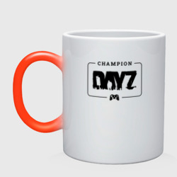 Кружка хамелеон DayZ gaming champion: рамка с лого и джойстиком