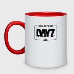 Кружка двухцветная DayZ gaming champion: рамка с лого и джойстиком