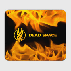Прямоугольный коврик для мышки Dead Space - gold gradient: надпись и символ