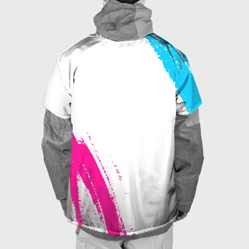 Накидка на куртку 3D GTA neon gradient style: надпись, символ, цвет 3D печать - фото 2