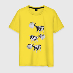 Мужская футболка хлопок Три коровы